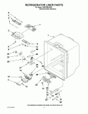 REFRIGERATOR LINER PARTS Diagram and Parts List for KBFS25EVMS3  KitchenAid Refrigerator