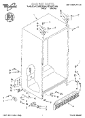 CABINET Diagram and Parts List for 8ED20ZKXDN03  Whirlpool Refrigerator
