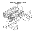 UPPER RACK AND TRACK Diagram and Parts List for KUDP220T2  KitchenAid Dishwasher