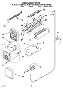 ICEMAKER PARTS, OPTIONAL PARTS Diagram and Parts List for GC5SHEXNB03  Whirlpool Refrigerator