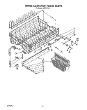 UPPER RACK AND TRACK Diagram and Parts List for KUDS22ST1  KitchenAid Dishwasher