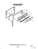 BACKGUARD, LIT/OPTIONAL Diagram and Parts List for SF3600EPW0  Whirlpool Range