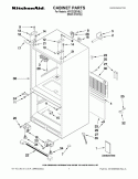 CABINET PARTS Diagram and Parts List for KFCO22EVBL2  KitchenAid Refrigerator