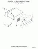 TOP GRILLE AND UNIT COVER PARTS Diagram and Parts List for KSSO36FTX04  KitchenAid Refrigerator