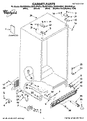 CABINET PARTS Diagram and Parts List for ED2FHEXST05  Whirlpool Refrigerator