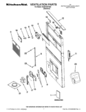 VENTILATION PARTS Diagram and Parts List for KXD4736YSS0  KitchenAid Range Hood