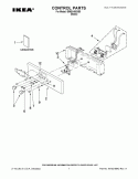 CONTROL PARTS Diagram and Parts List for IBMS1455XB0  Whirlpool Microwave