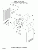 AIR FLOW PARTS Diagram and Parts List for ED2KVEXVB01  Whirlpool Refrigerator