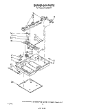 BURNER BOX Diagram and Parts List for SC8430SRW0  Whirlpool Cooktop