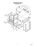 CONTAINER Diagram and Parts List for 4KUCC151T4  KitchenAid Trash Compactor