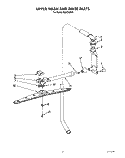 UPPER WASH AND RINSE Diagram and Parts List for KUDC220T5  KitchenAid Dishwasher