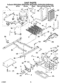 UNIT PARTS Diagram and Parts List for GD2SHAXNB00  Whirlpool Refrigerator