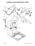 Part Location Diagram of W10723435 Whirlpool Washer Electronic Control Board