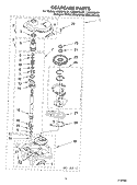 GEARCASE PARTS Diagram and Parts List for LSQ9010LG1  Whirlpool Washer