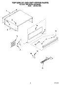 TOP GRILLE AND UNIT COVER Diagram and Parts List for KSSC48FKB00  KitchenAid Refrigerator