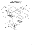 VENTILATION Diagram and Parts List for MH6110XBB2  Whirlpool Microwave