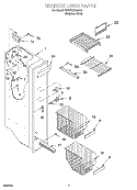 FREEZER LINER Diagram and Parts List for BRS70XRANA01  Whirlpool Refrigerator