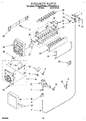 ICEMAKER Diagram and Parts List for KTHS20MBAL00  KitchenAid Refrigerator