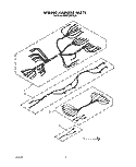 WIRING HARNESS Diagram and Parts List for KEDC205YBL0  KitchenAid Range