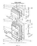 DOOR Diagram and Parts List for ET12DCXRWR0  Whirlpool Refrigerator