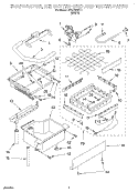 EVAPORATOR, ICE CUTTER GRID AND WATER Diagram and Parts List for JEACS50SL1  Whirlpool Ice Maker