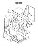 OVEN Diagram and Parts List for KEBI171XWH1  KitchenAid Wall Oven