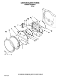 CABINET PARTS Diagram and Parts List for EV165NXTN00  Whirlpool Refrigerator