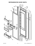 REFRIGERATOR DOOR PARTS Diagram and Parts List for KSSO42FTX17  KitchenAid Refrigerator