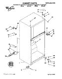 CABINET Diagram and Parts List for ET14JMYDN00  Whirlpool Refrigerator