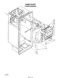 LINER Diagram and Parts List for ET18MKXSW03  Whirlpool Refrigerator