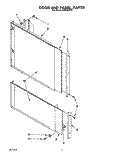 DOOR AND PANEL Diagram and Parts List for KUDI22HT0  KitchenAid Dishwasher