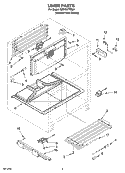 LINER PARTS Diagram and Parts List for KDDO27TRX01  KitchenAid Refrigerator