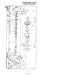 GEARCASE Diagram and Parts List for LA6000XPW3  Whirlpool Washer