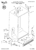 CABINET Diagram and Parts List for 8ED20TKXDN00  Whirlpool Refrigerator