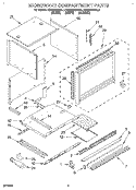 MICROWAVE COMPARTMENT Diagram and Parts List for KEMS306BBL1  KitchenAid Wall Oven