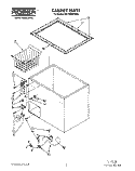 SECTION Diagram and Parts List for RH1200RXW00  Roper Freezer