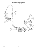 FILL AND OVERFILL Diagram and Parts List for KUDP22GT3  KitchenAid Dishwasher