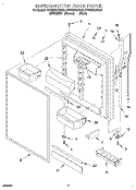 REFRIGERATOR DOOR Diagram and Parts List for KTRS21KDAL01  KitchenAid Refrigerator