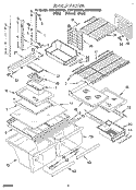 SHELF Diagram and Parts List for ET21DMXDW02  Whirlpool Refrigerator