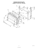 FREEZER DOOR Diagram and Parts List for ET16JMYSM03  Whirlpool Refrigerator