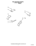 TOP VENTING PARTS Diagram and Parts List for KDSS907SSS05  KitchenAid Range
