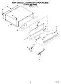 TOP GRILLE AND UNIT COVER PARTS Diagram and Parts List for KBRC36FMS00  KitchenAid Refrigerator