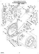 BULKHEAD Diagram and Parts List for KGYW870BWH0  KitchenAid Dryer