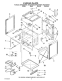 CHASSIS PARTS Diagram and Parts List for WFC310S0AW0  Whirlpool Range