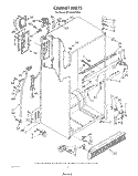 CABINET Diagram and Parts List for ET18AKXTN01  Whirlpool Refrigerator