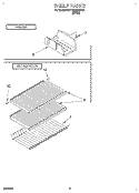 SHELF, LIT/OPTIONAL Diagram and Parts List for RT18EKREW01  Roper Refrigerator