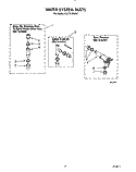 WATER SYSTEM Diagram and Parts List for CA2751XWW1  Whirlpool Washer