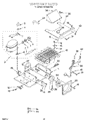 UPPER UNIT Diagram and Parts List for KSSS36MDX04  KitchenAid Refrigerator