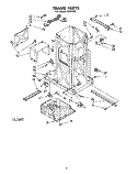FRAME (KCC150) Diagram and Parts List for KCC150  KitchenAid Trash Compactor