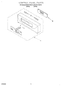 CONTROL PANEL Diagram and Parts List for KEBI101DBL10  KitchenAid Wall Oven